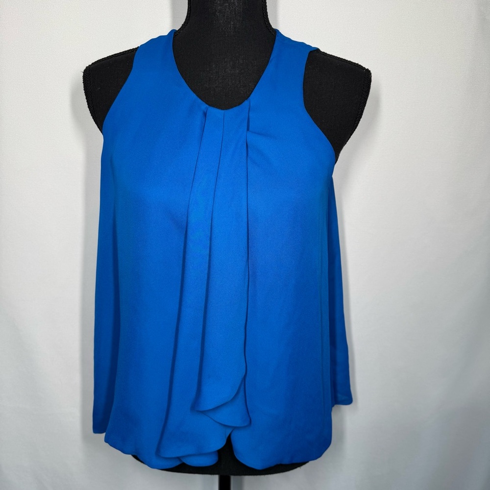 ❤️3/$30 New York & Company Women's Blue Sleeveless Blouse
